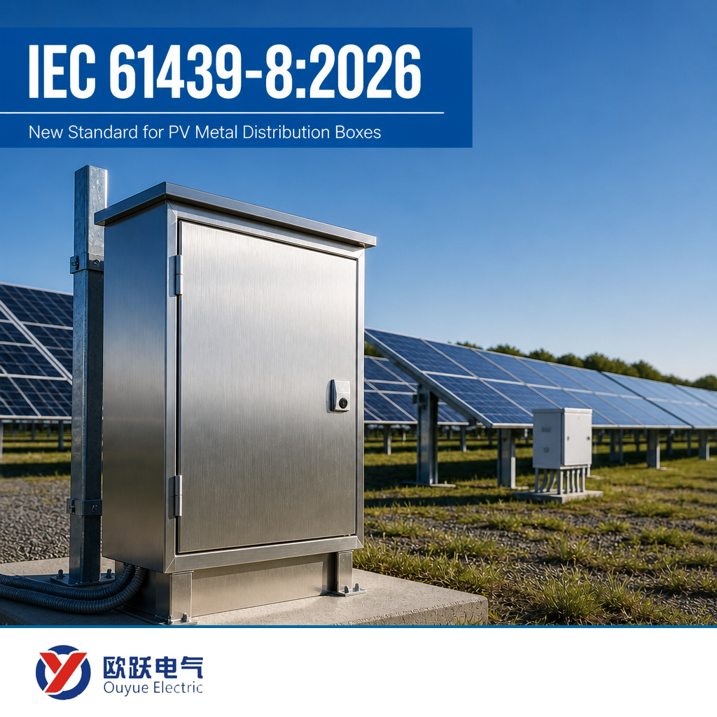 Aturan Baru IEC 61439-8:2026 untuk Kotak Distribusi Logam PV